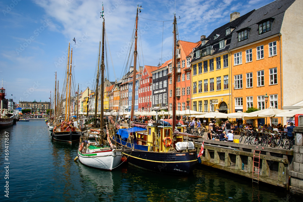 Nyhavn canal, Copenhagen, Denmark