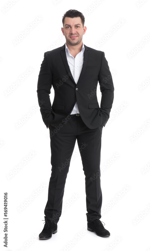 full length portrait of handsome businessman full length portrait of handsome businessman