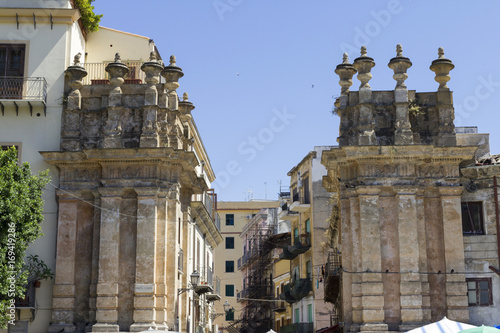 Porta Carini gate in Palermo, Italy