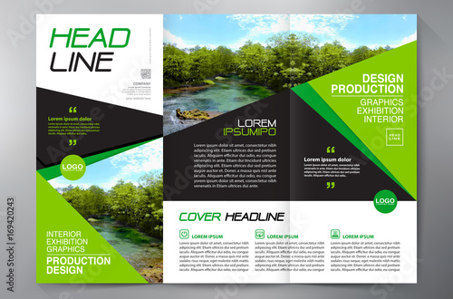Brochure 3 fold flyer design a4 template.