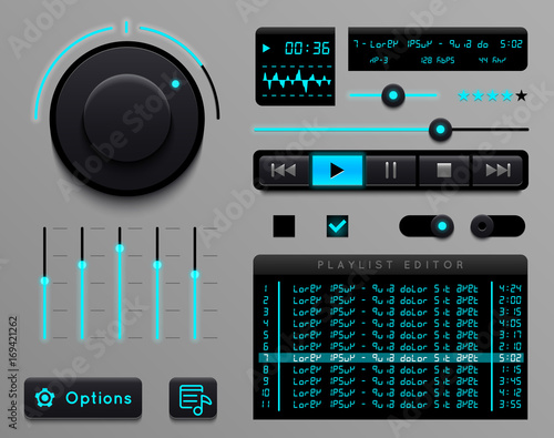 Audio player template.