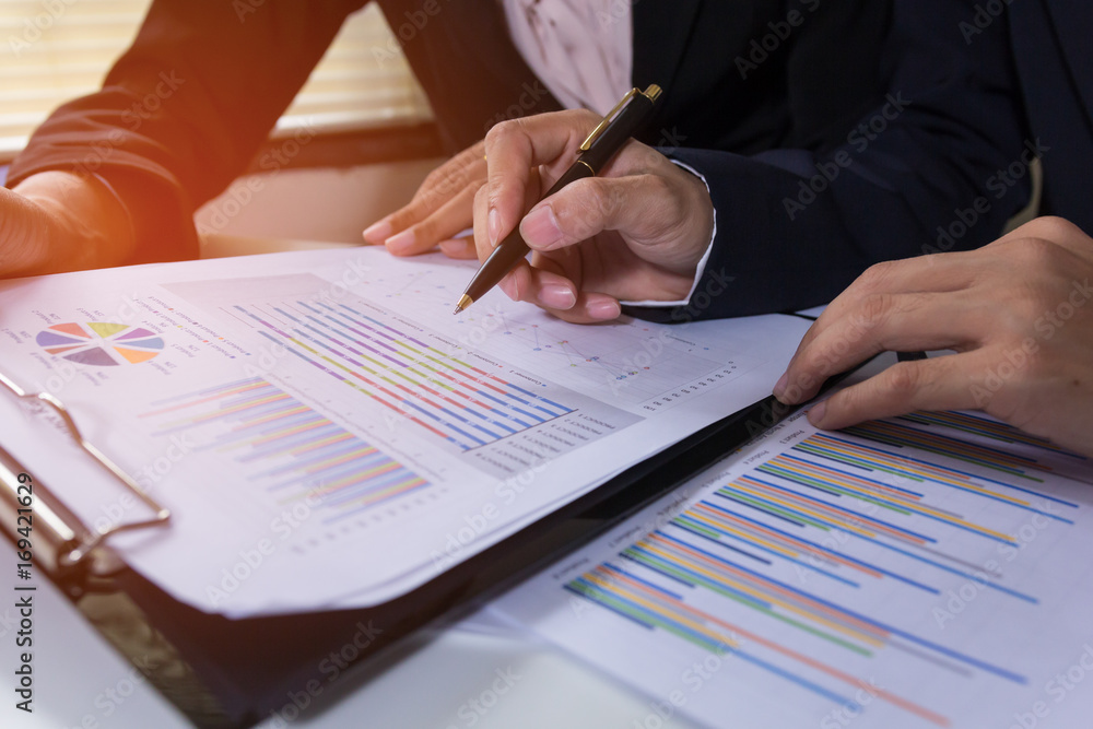 Business team meeting consulting the project.professional investor working the project. Concept business and finance Business team meeting consulting the project.professional investor working the project. Concept business and finance