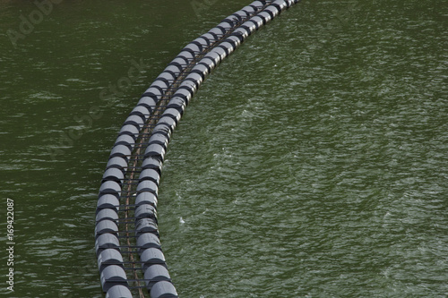 Buoys in the water