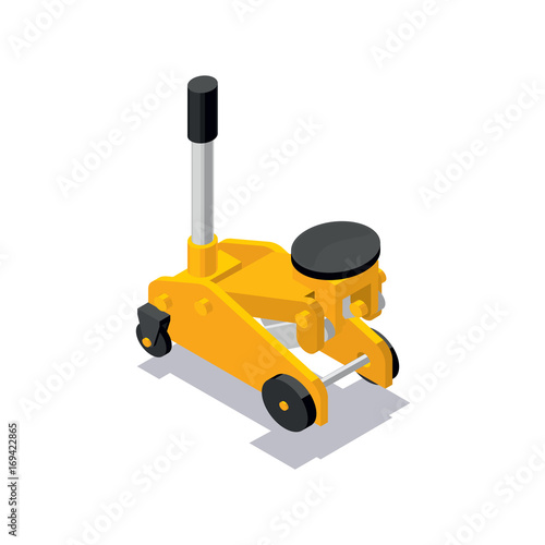 Isometric hydraulic car lift jack