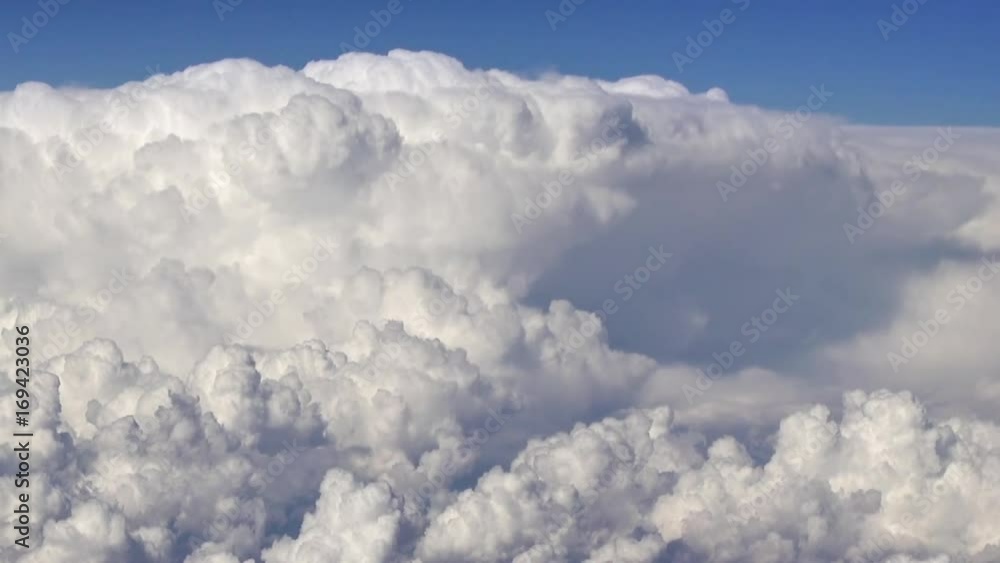 Flying over the clouds. Clouds and skyline horizon panoramic view. Flying over the clouds. Clouds and skyline horizon panoramic view.