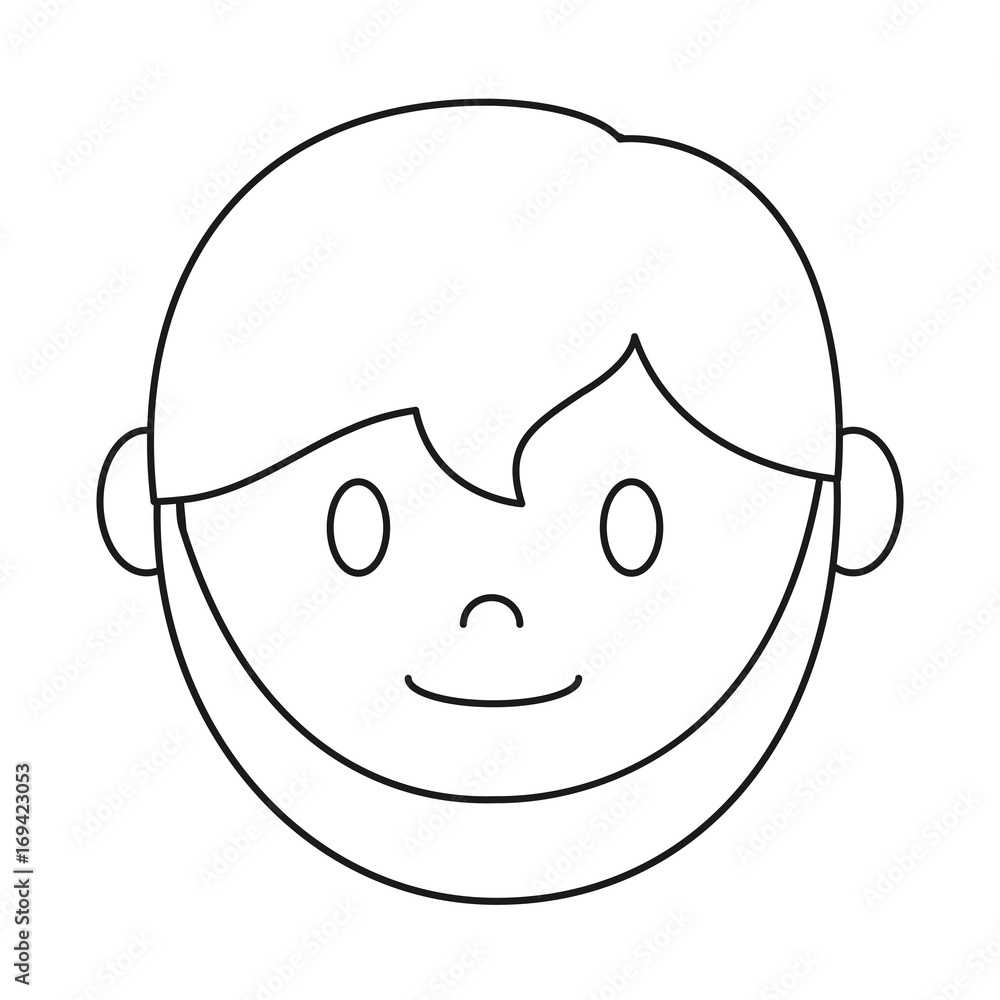 cartoon man with beard icon over white background vector illustration cartoon man with beard icon over white background vector illustration