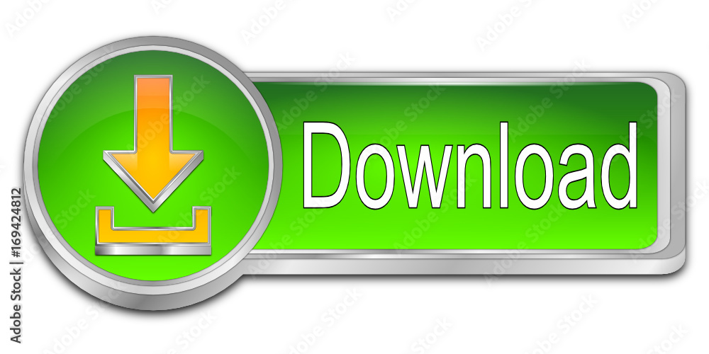 Download button - 3D illustration Download button - 3D illustration