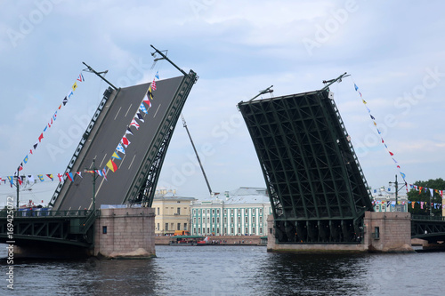 the palace bridge in St. Petersburg