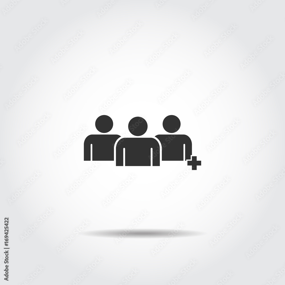 People Icon work group Team Vector People Icon work group Team Vector