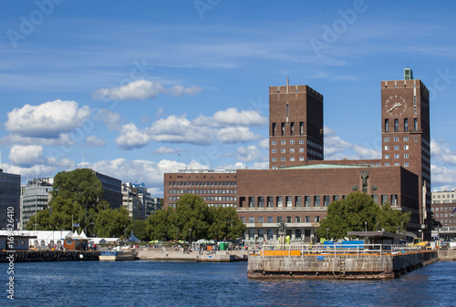 oslo city hall skyline photo