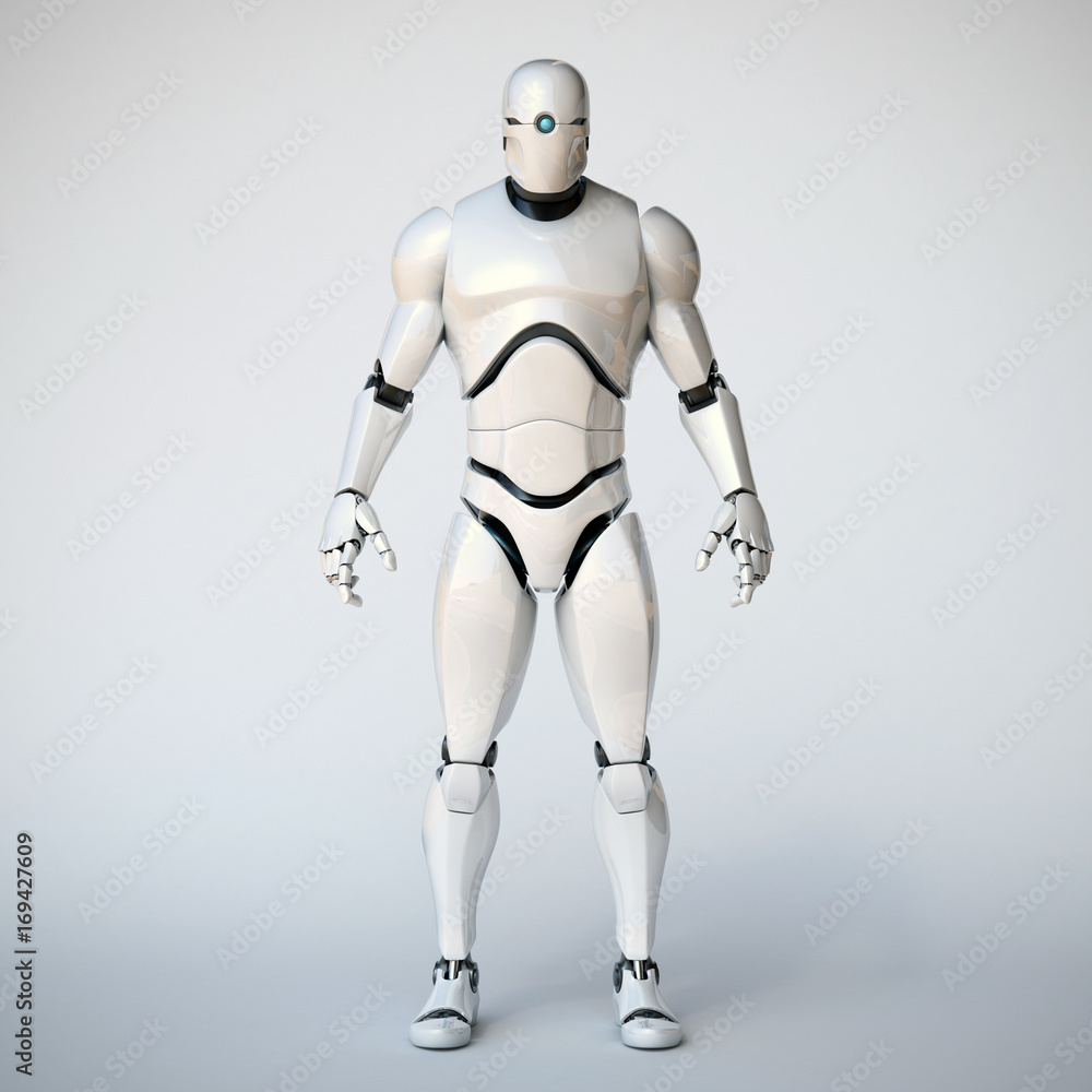 Robot 3d rendering