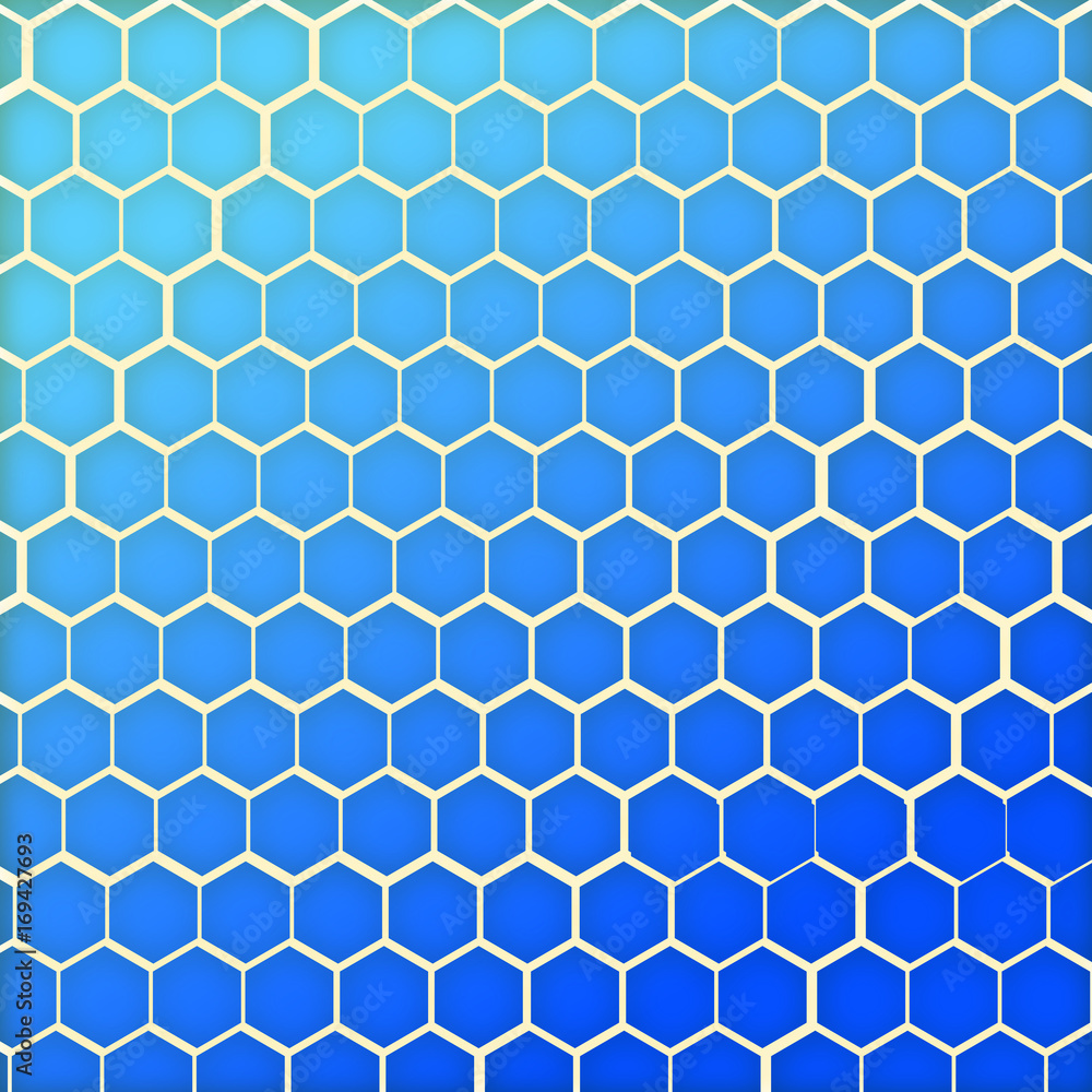 A futurisic hexagonal background illustration A futurisic hexagonal background illustration