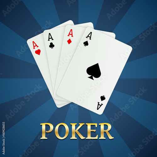 Poker cards. Gambling concept, casino mobile apps