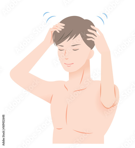 頭皮マッサージ　男性