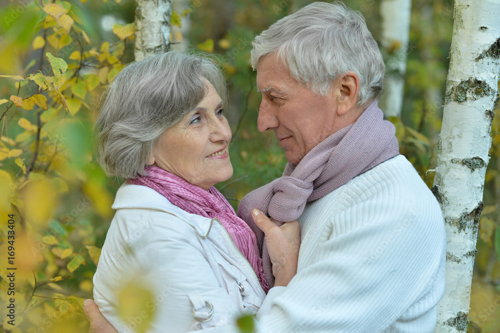 senior couple hugging senior couple hugging