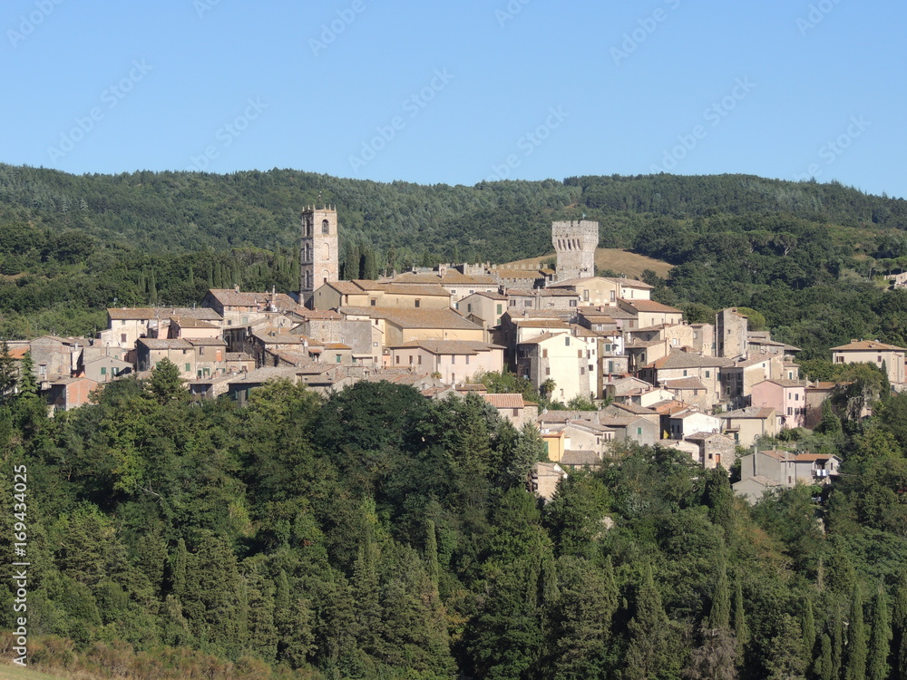 View of San Casciano dei Bagni, Tuscany (Italy).