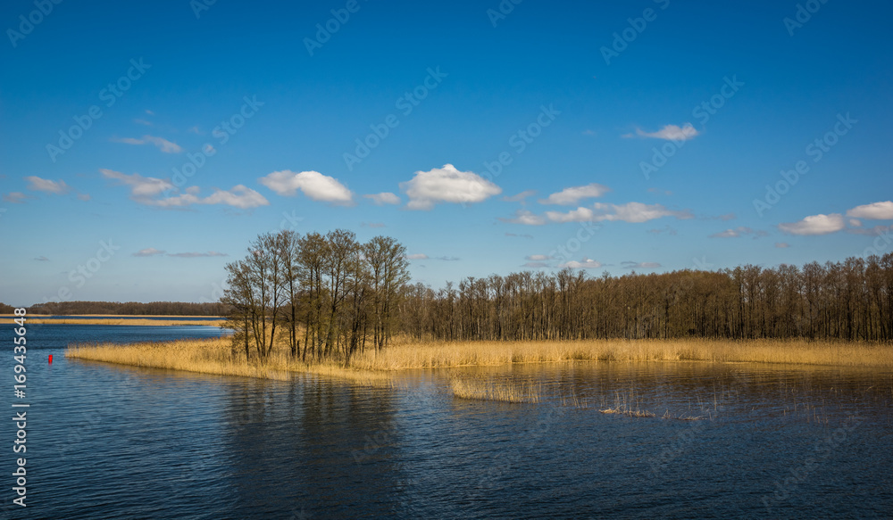 Lake Kirsajty on Masuria, Poland