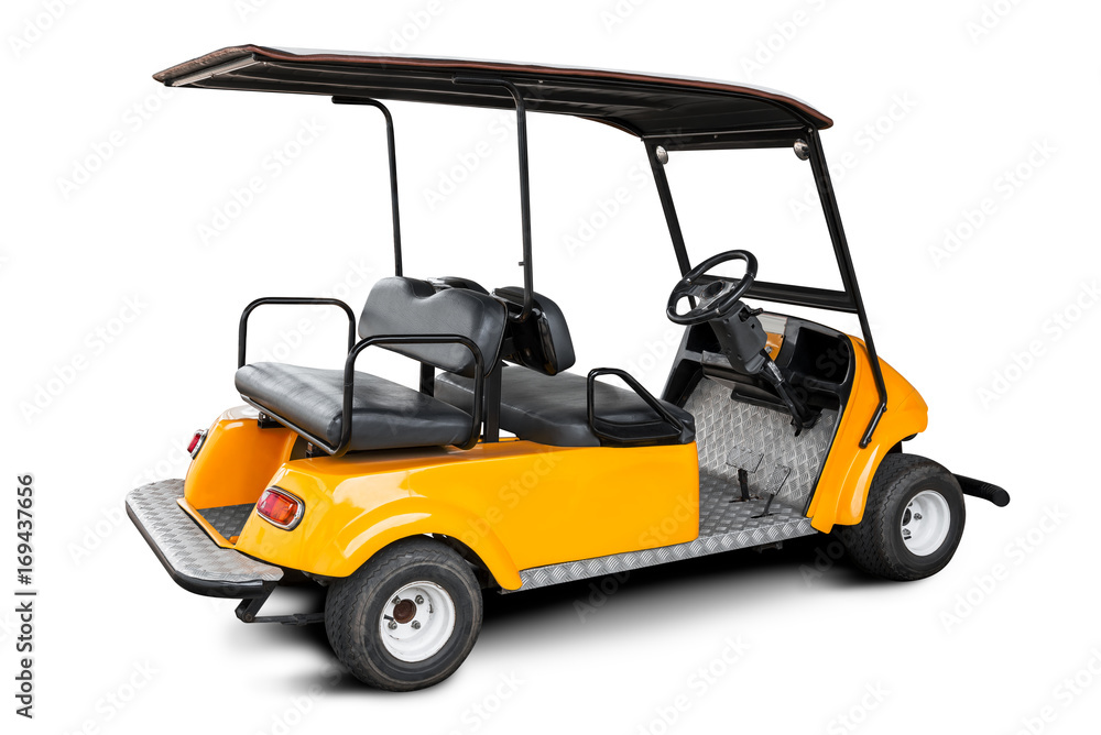 Golf cart isolated