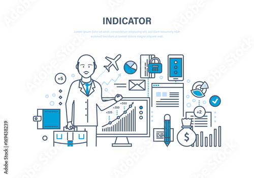 Finance indicators, statistical data, marks of finance position, marketing research.