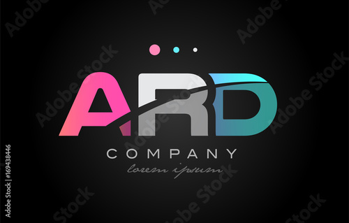 ARD a r d three letter logo icon design