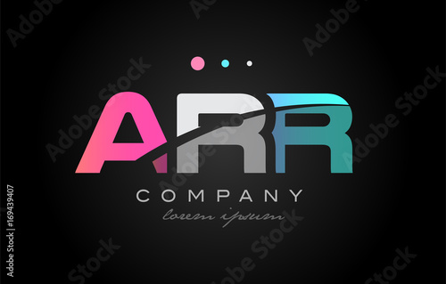 ARR a r r three letter logo icon design photo