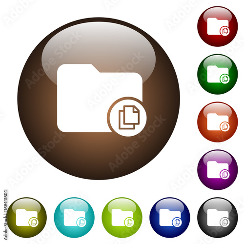 Copy directory color glass buttons
