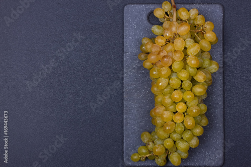 fresh delicious and healthy organic concord grapes photo
