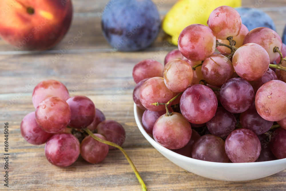Fresh red grapes. Fresh red grapes.