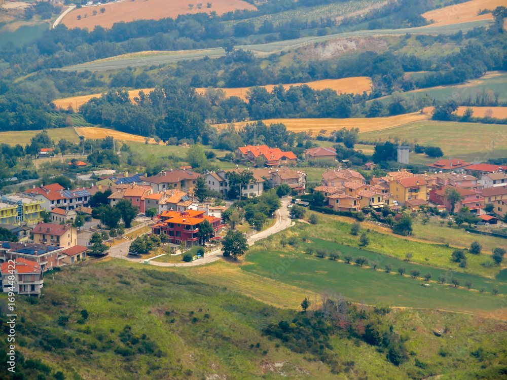 San Marino - View of the village