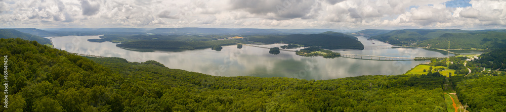 Aerial panorama Jasper Tennessee USA