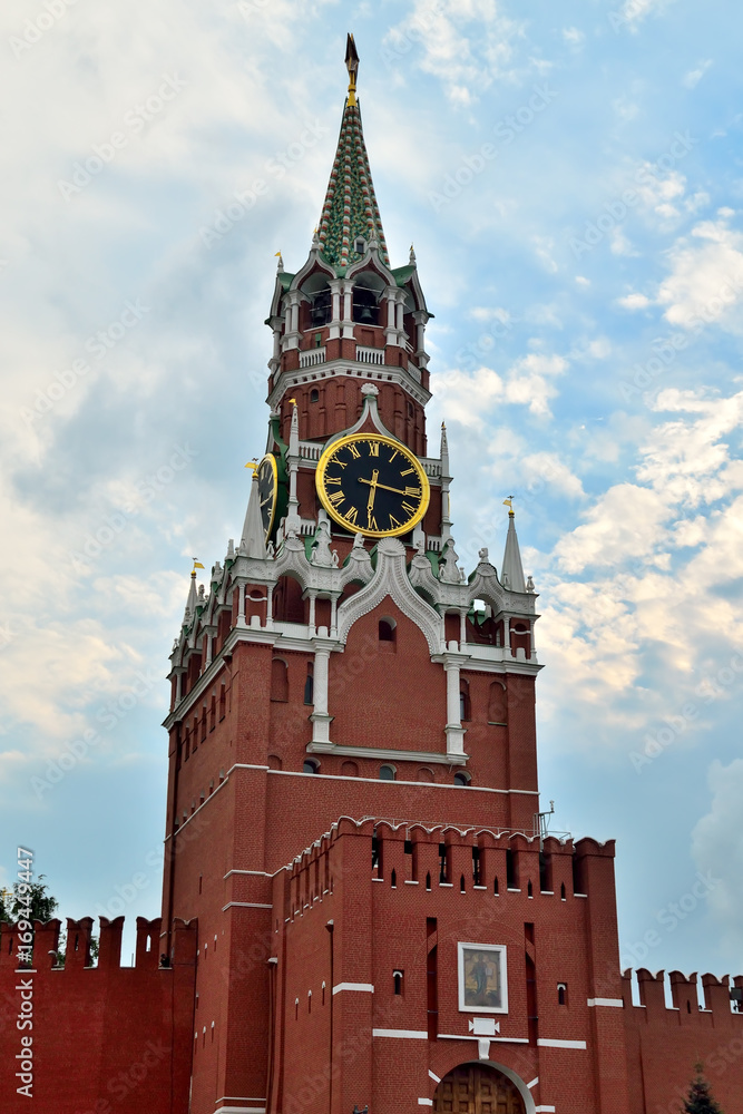 Spasskaya Tower of the Moscow Kremlin. Moscow, Russia Spasskaya Tower of the Moscow Kremlin. Moscow, Russia