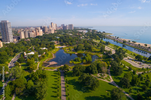 Aerial image Chicago Lincoln Park Zoo photo