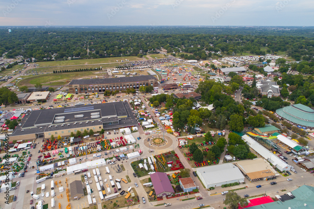 Iowa State Fair aerial drone image