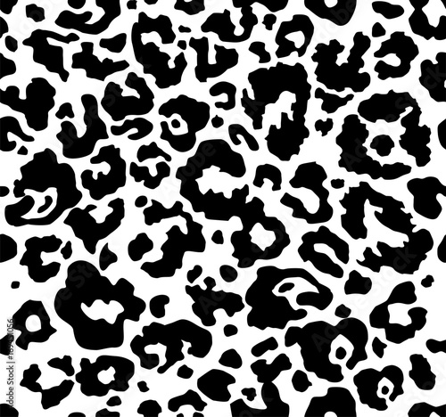 Seamless leopard pattern.