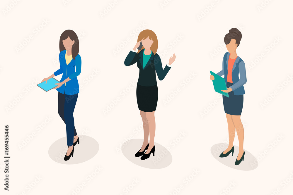 Fototapeta premium Business women office staff