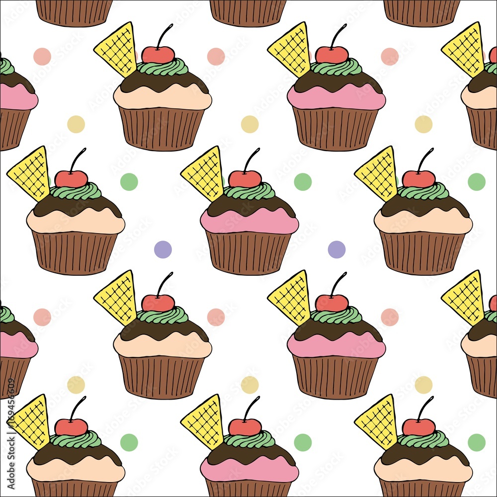 Cakes pattern Cakes pattern