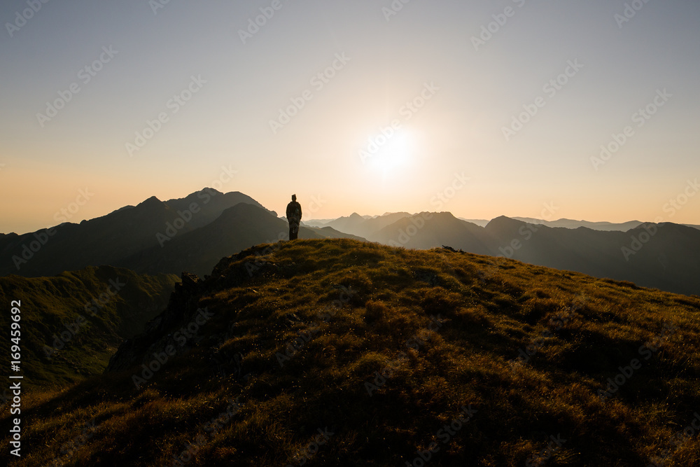 Sunset in Fagaras mountains