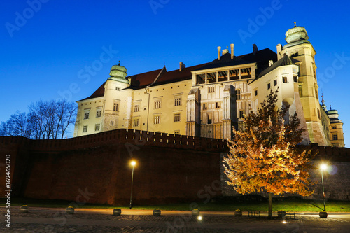 KRAKOW, POLAND - DECEMBER 01, 2016: The Wawel Royal Castle