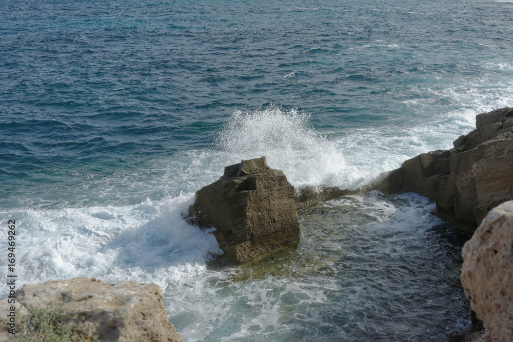 Strong sea waves