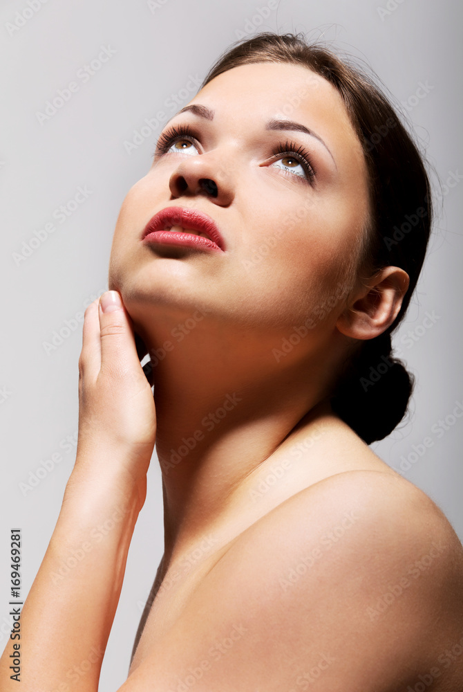 Beautiful face of young woman Beautiful face of young woman