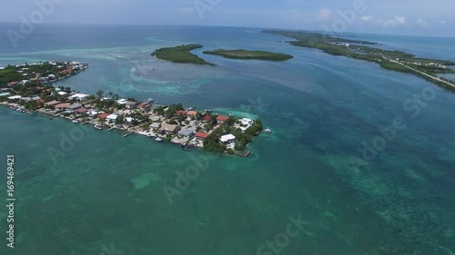 Aerial video of Duck Key in the Florida Keys.