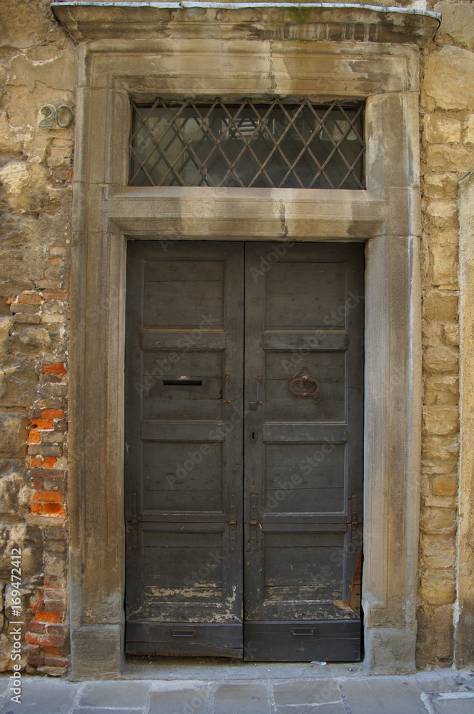 Old wooden door