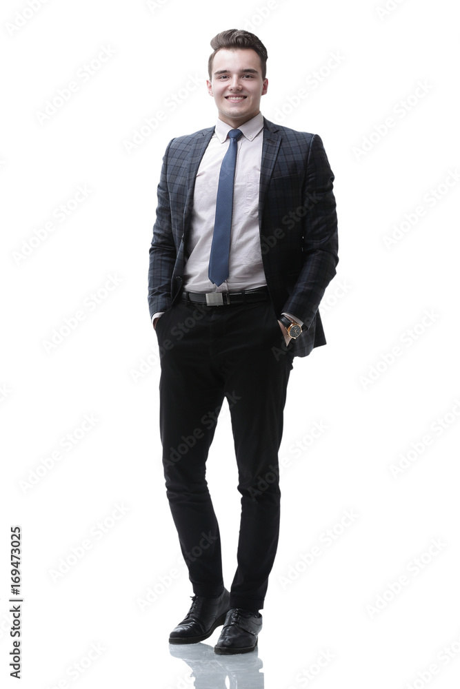 portrait in full growth. successful businessman portrait in full growth. successful businessman