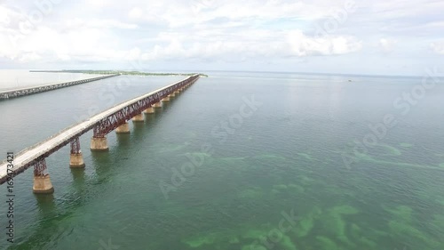 Wallpaper Mural Aerial video of the Old Bahia Honda Bridge in the Florida Keys. Torontodigital.ca