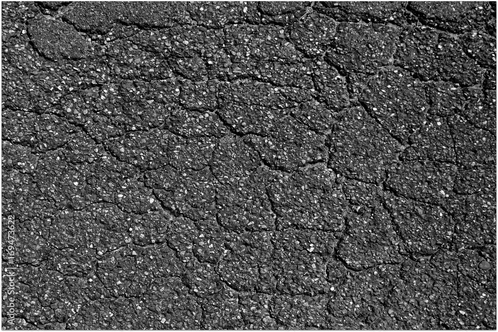 Obraz premium Old asphalt layer - textured background