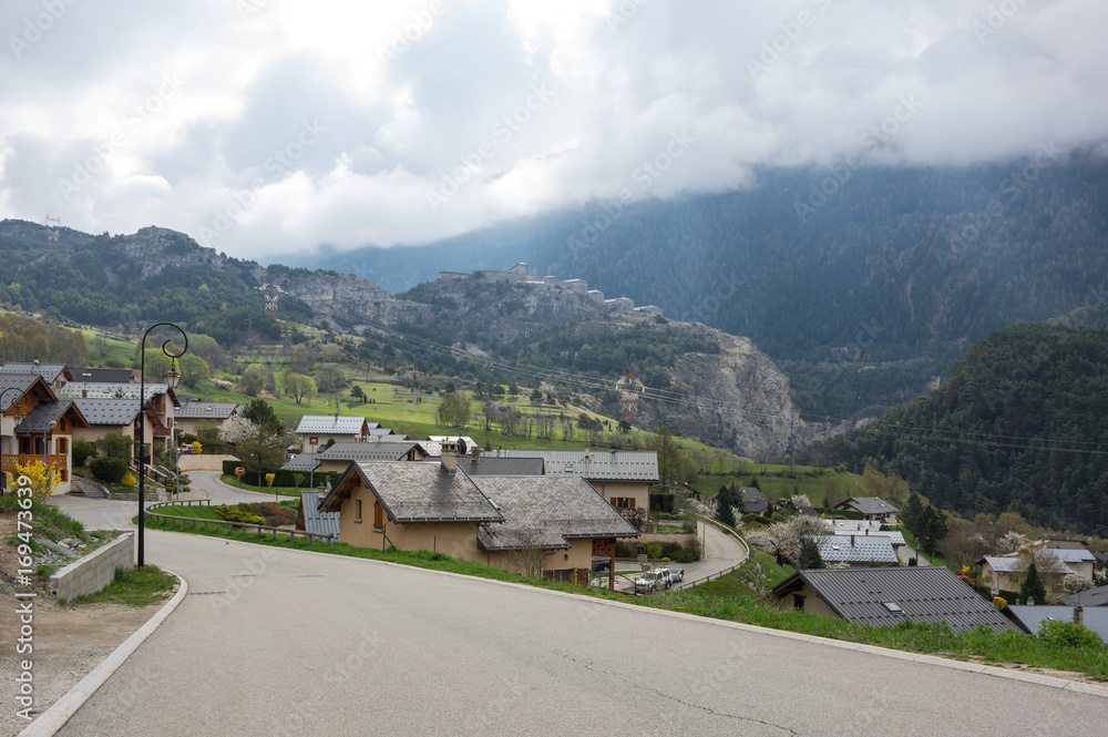 Panoramic view of french Alps Panoramic view of french Alps