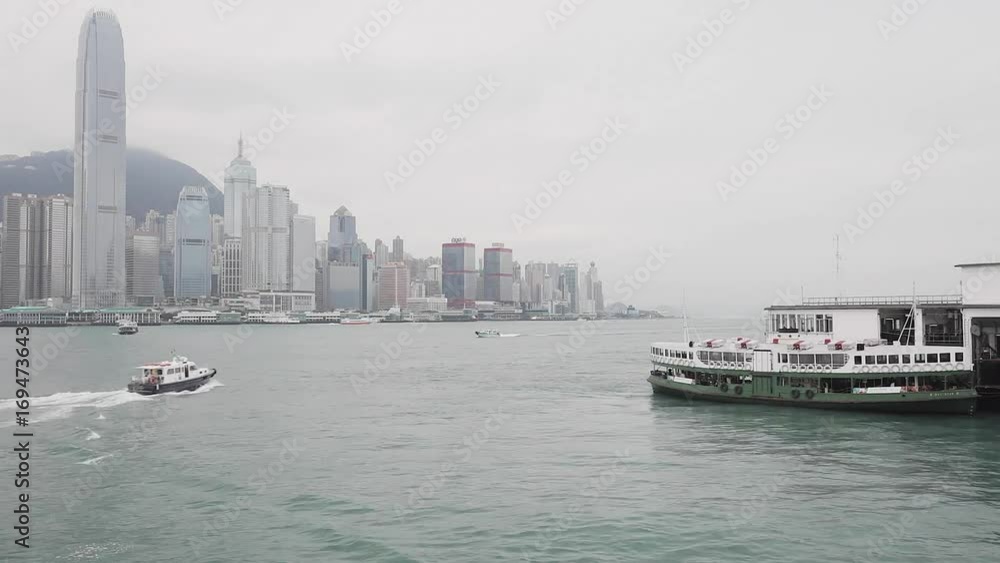 Ferry at Victoria Harbour Hong Kong Ferry at Victoria Harbour Hong Kong