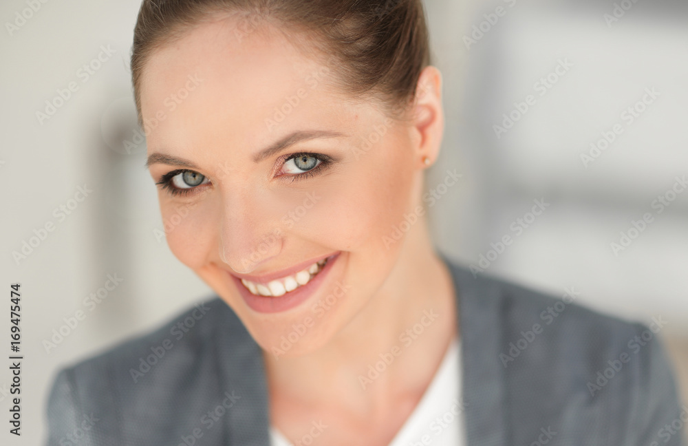 portrait of a successful woman. close-up. portrait of a successful woman. close-up.