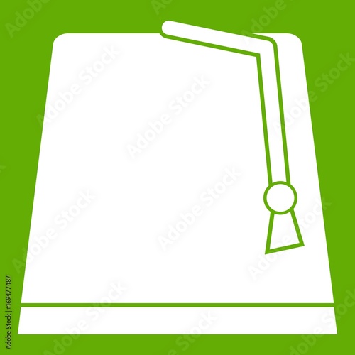 Turkish fez icon green