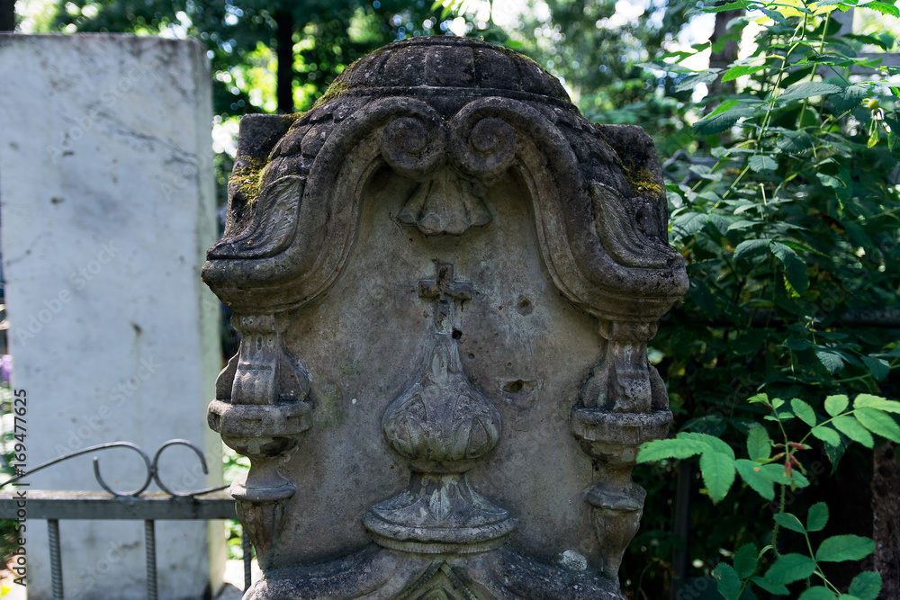 Old abandoned tombstone
